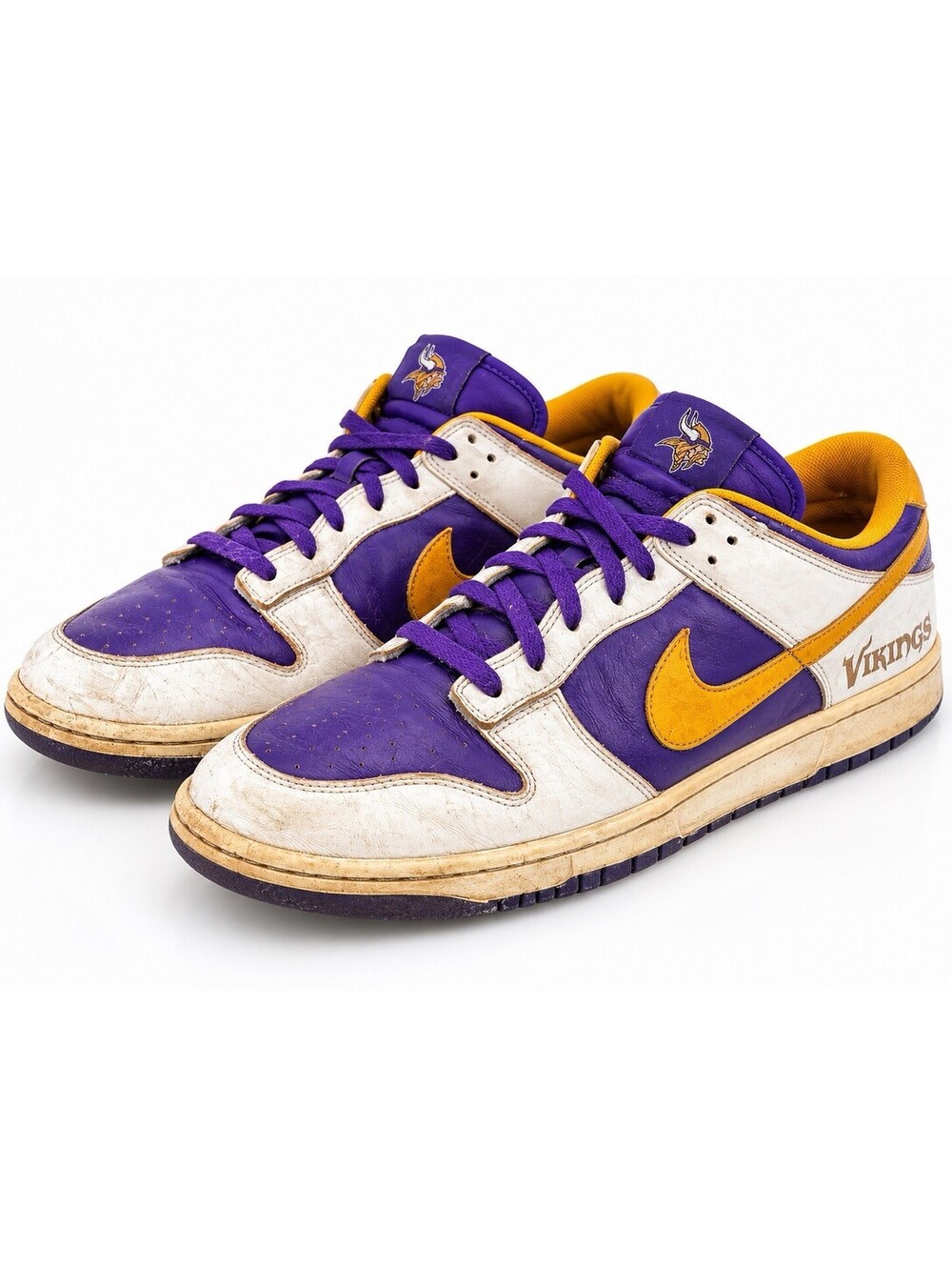 Nike Dunk Low iD NFL Minnesota Vikings Men’s Size 14 Purple Gold 535081-901